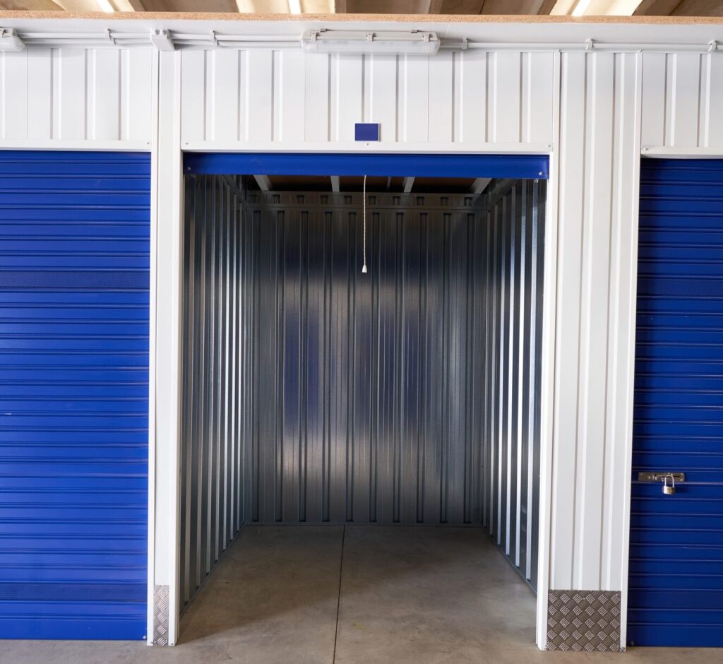 Storage in an industrial building for rental to entrepreneurs or individuals